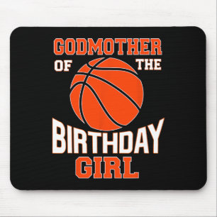 Mousepad Godman Bysketbyll Birthday Girl Family Byller B