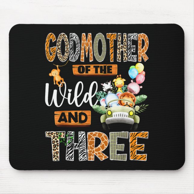 Mousepad Godmother Of The Wild &amp; Three 3rd Birthday Boy (Frente)