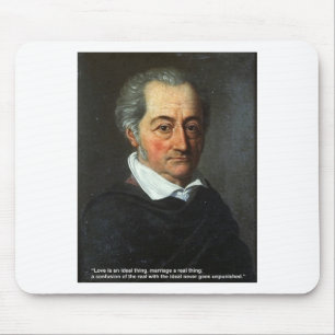 Mousepad Goethe Love Cote Dons Cartões Amor/Ideal