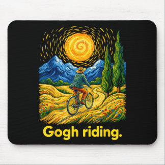 Mousepad Gogh Andando Noite Engraçada Do Céu Artista Andand