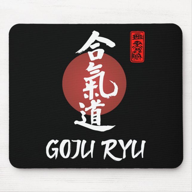 Mousepad Goju Ryu Karate Uniform Goju Ryu Uniform Calligrap (Frente)