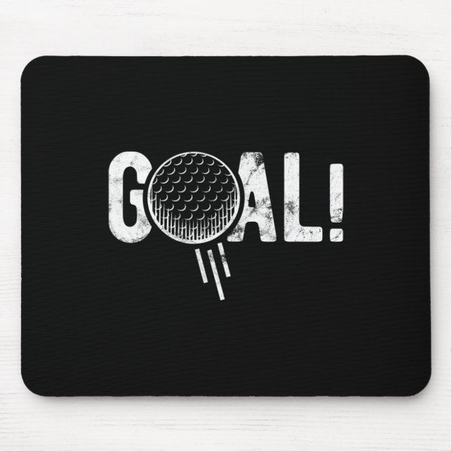 Mousepad Gol de Futebol Engraçado Golfe Quatro Piada (Frente)
