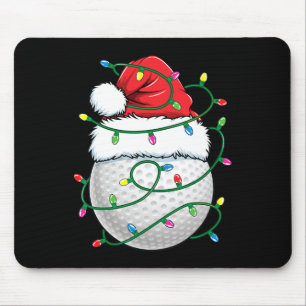 Mousepad Gola de Golfe Chapéu de Papai Noel Homens Mulheres
