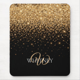 Mousepad Gold Glitter Sparkle Elegant Luxury Texture       