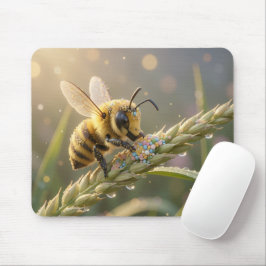 Mousepad Golden Bumblebee in Bloom Dance.7