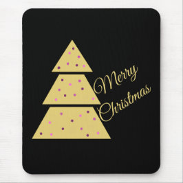 Mousepad Golden Christmas Tree