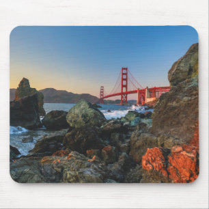 Mousepad Golden gate bridge no crepúsculo San Francisco