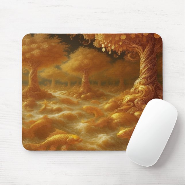 Mousepad Golden Koi (Com mouse)