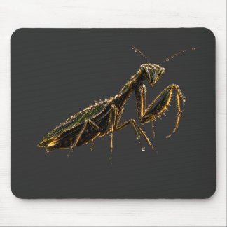 Mousepad Golden Praying Mantis Black & Gold