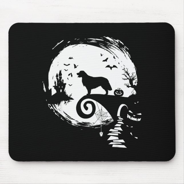 Mousepad Golden Retriever And Moon Halloween Costume Dog Lo (Frente)