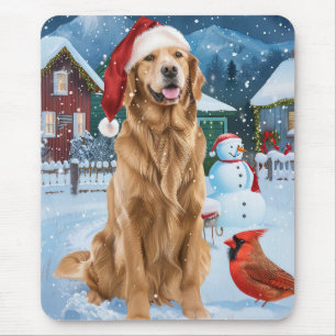 Mousepad Golden Retriever Terra de Encantamento Natalino Al