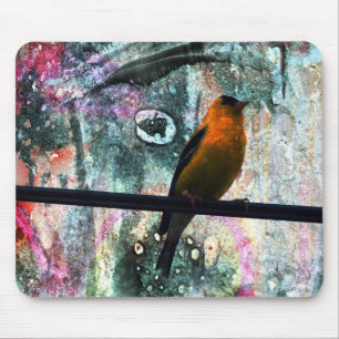 Mousepad Goldfinch Grunge