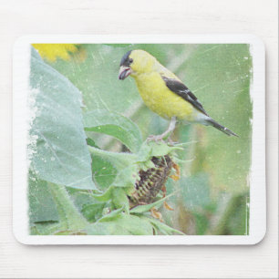 Mousepad Goldfinch Grunge
