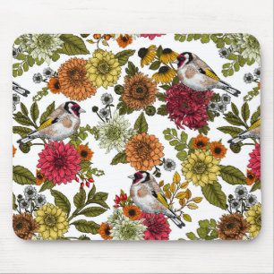 Mousepad Goldfinches no jardim