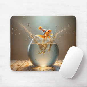 Mousepad Goldfish Pulando do Fishbowl