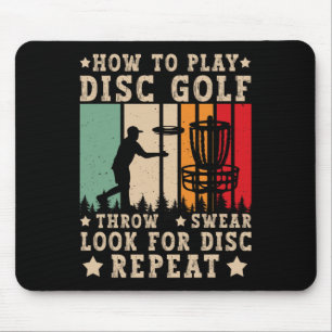 Mousepad Goleador de Disco Como Jogar Golfe de Disco Engraç