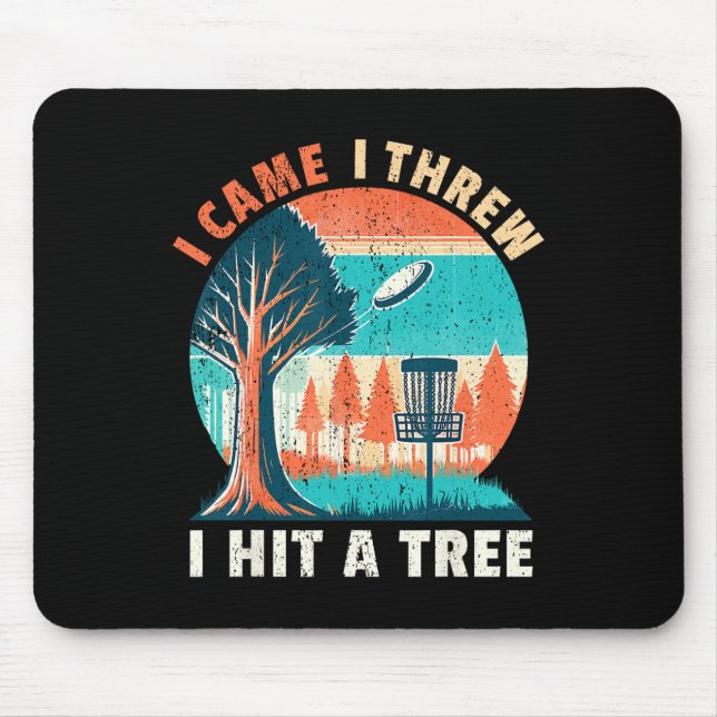 Mousepad Goleador de Disco Eu Vim Eu Arremessei Eu Acertei  (Frente)
