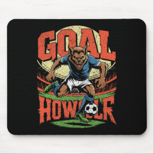 Mousepad Goleador Uivador Futebol de Lobisomem Paródia de H