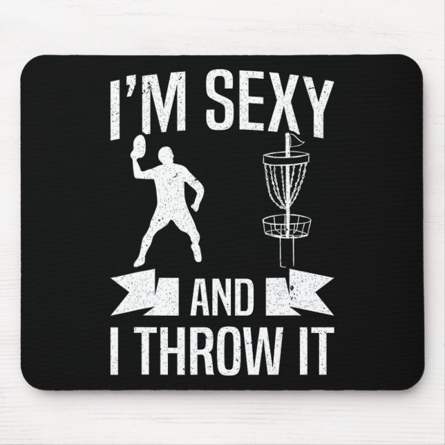 Mousepad Goleiro de Disco Eu Sou Y E Eu Jogo Golfe de Disco (Frente)