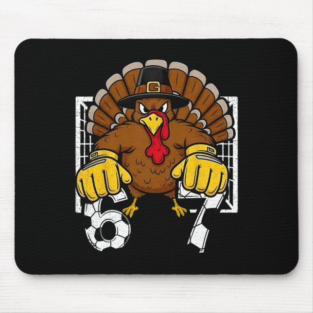 Mousepad Goleiro de Futebol Turquia 67 Seis Sete 6 7 Dia de (Frente)