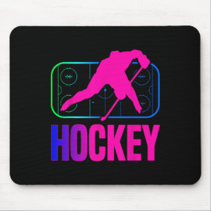 Mousepad Goleiro de Hóquei no Gelo Vintage Retro Anos 80 90
