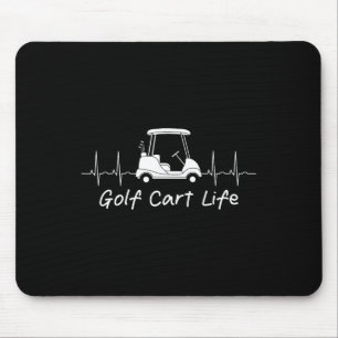 Mousepad Golf Carrinho, Piada Engraçada Parody Golfer Co