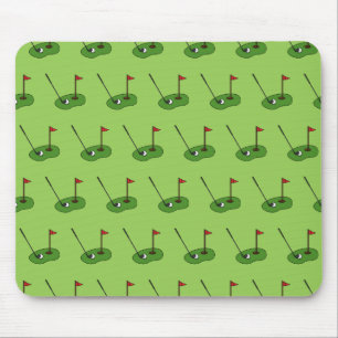 Mousepad Golf Course Hole com Padrão de Bandeira