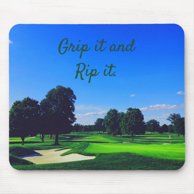 Mousepad Golf Course Segure-o e corta-o (Frente)