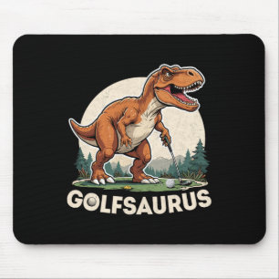 Mousepad Golf Dinosaur Golfer T-rex Jogando Golfe Dino Golf