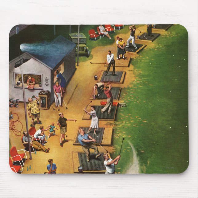 Mousepad Golf Drivers Range de John Falter (Frente)