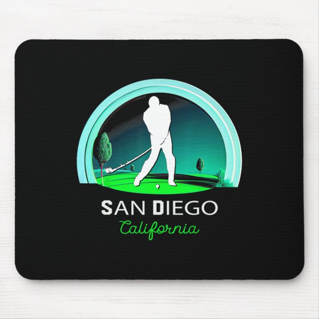 Mousepad Golf Golfing San Diego  (Frente)