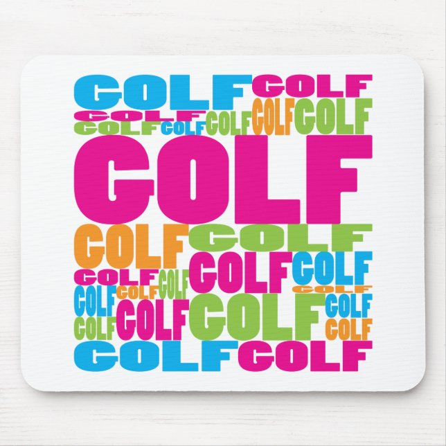 Mousepad Golfe colorido (Frente)