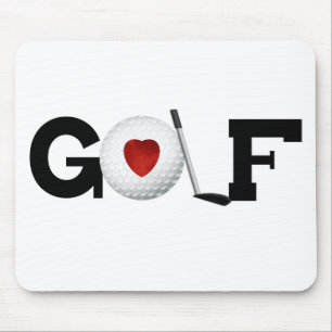 Mousepad Golfe com bola de golfe