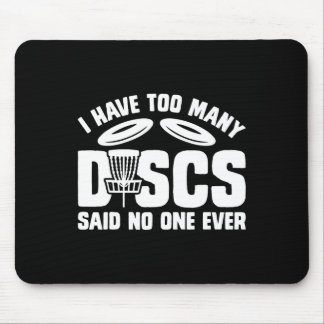 Mousepad Golfe de Disco Engraçado Eu Tenho Muitos Discos Di