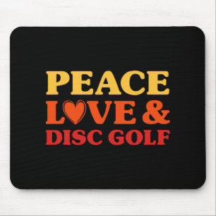 Mousepad Golfe de Disco Eu Amo Golfe de Disco Para Homens e
