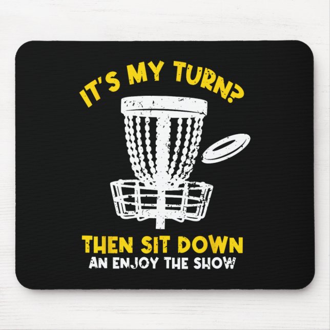 Mousepad Golfe de Disco Frisbee Golfe Divertido Jogador de  (Frente)