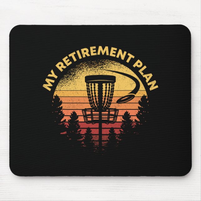Mousepad Golfe de Disco Meu Plano de Aposentadoria Presente (Frente)