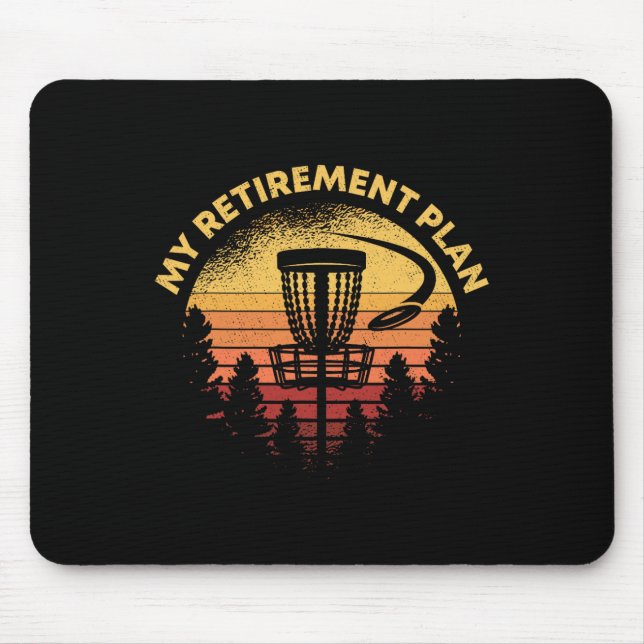 Mousepad Golfe de Disco Meu Plano de Aposentadoria Presente (Frente)