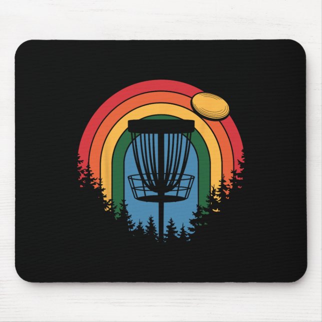 Mousepad Golfe de Disco Vintage Retrô _2 (Frente)