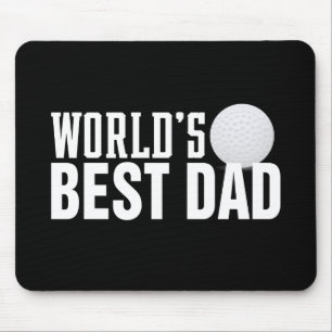 Mousepad Golfe de Tipografia do Melhor Pai do Mundo Pad do