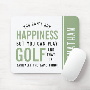 Mousepad Golfe é Felicidade Dons de Golfe Engraçado