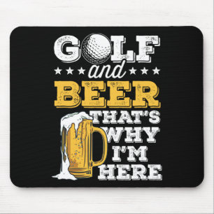 Mousepad Golfe e Piada de Cerveja Pai Divertido Dia dos Pai