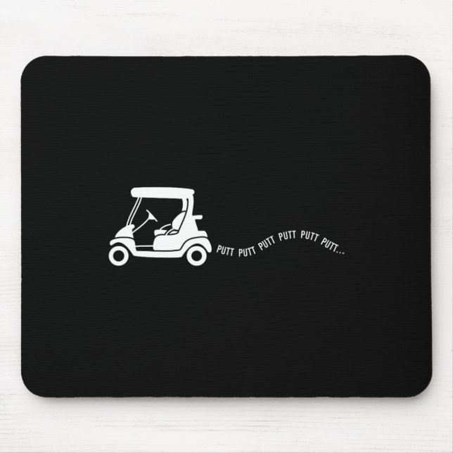 Mousepad Golfe Engraçado Presente Piada de Carrinho de Golf (Frente)