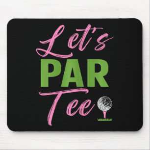 Mousepad Golfe Feminino Vamos Par Golfe Divertido Garota Mu