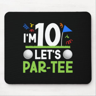 Mousepad Golfe Festa de aniversário de 10 anos Golfe