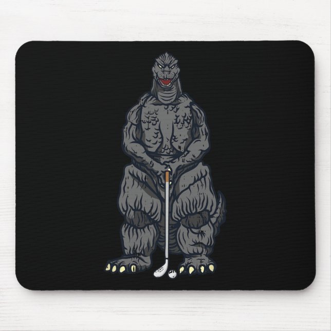 Mousepad Golfe Filme Japonês Dinossauro Monstro Golfe (Frente)