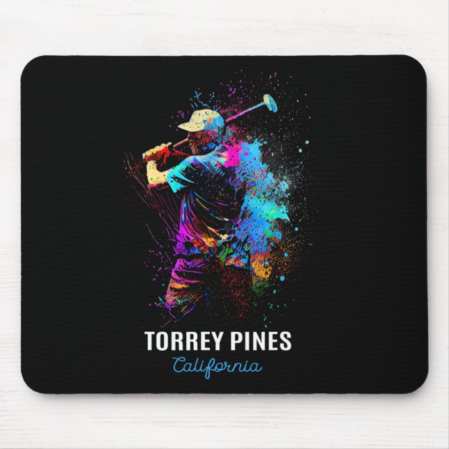 Mousepad Golfe Jogando Golfe Torrey Pines 2  (Frente)