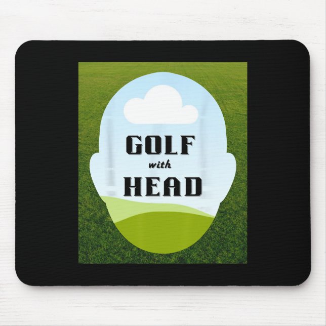 Mousepad Golfe Único Com Cabeça  (Frente)