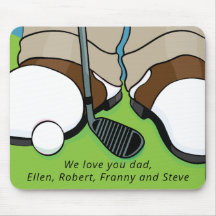 Mousepad Golfer no Verde