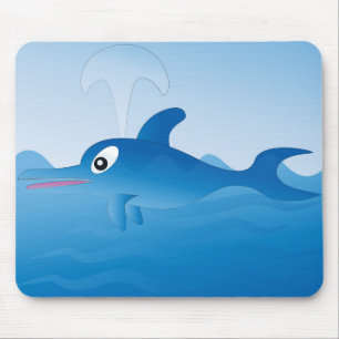 Mousepad Golfinho Azul